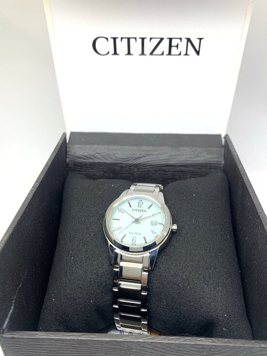 Citizen Womens Watch FE1241-71X Eco Drive Blue Dial Silver Stainless Steel 29mm main image 9